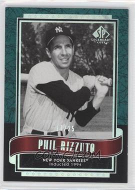 2003 SP Legendary Cuts - [Base] - Green #99 - Phil Rizzuto /25