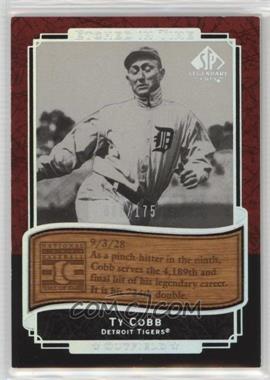 2003 SP Legendary Cuts - Etched in Time - Holofoil #ET-TC - Ty Cobb /175 [EX to NM]