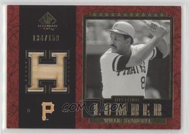 2003 SP Legendary Cuts - Historic Lumber - Red #B-WS1 - Willie Stargell /150 [EX to NM]