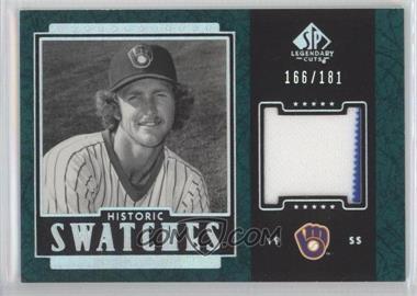 2003 SP Legendary Cuts - Historic Swatches - Green #J-RY - Robin Yount /181