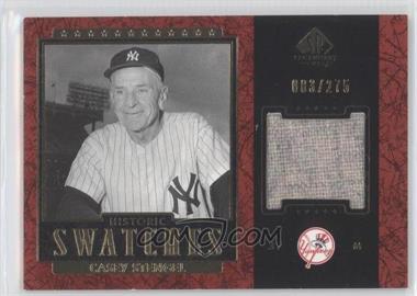 2003 SP Legendary Cuts - Historic Swatches - Red #J-CS - Casey Stengel /275