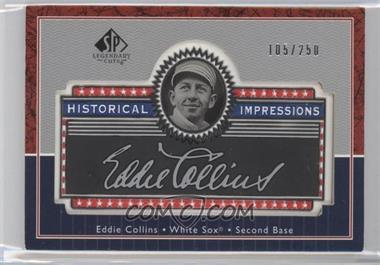 2003 SP Legendary Cuts - Historical Impressions - Silver #L-EC - Eddie Collins /250