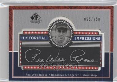 2003 SP Legendary Cuts - Historical Impressions - Silver #L-PR - Pee Wee Reese /250