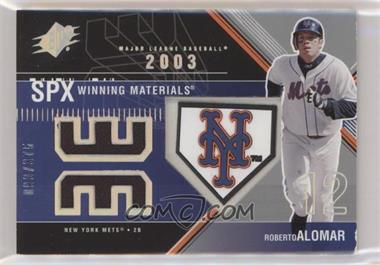 2003 SPx - Winning Materials - 375 Team Logo #WM-RA1 - Roberto Alomar /335 [Good to VG‑EX]