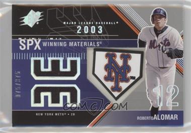 2003 SPx - Winning Materials - 375 Team Logo #WM-RA1 - Roberto Alomar /335