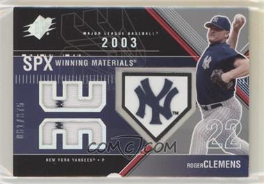 2003 SPx - Winning Materials - 375 Team Logo #WM-RC1 - Roger Clemens /335