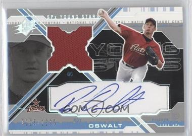2003 SPx - Young Stars Autograph Jersey #YS-RO - Roy Oswalt /1295