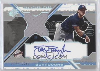 2003 SPx - Young Stars Autograph Jersey #YS-SB - Sean Burroughs /1295