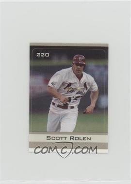 2003 Sports Vault MLB Action Stickers - [Base] #220 - Scott Rolen