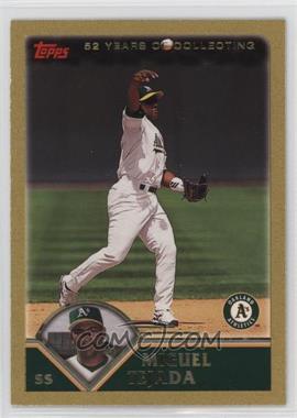 2003 Topps - [Base] - Gold #77 - Miguel Tejada /2003