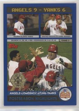 2003 Topps - [Base] - Home Team Advantage #349 - Postseason Highlights - Darin Erstad, Tim Salmon, Francisco Rodriguez