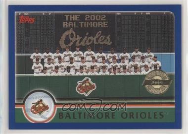 2003 Topps - [Base] - Home Team Advantage #633 - Baltimore Orioles Team
