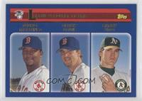 League Leaders - Pedro Martinez, Derek Lowe, Barry Zito [EX to NM]