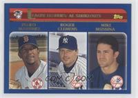 League Leaders - Pedro Martinez, Roger Clemens, Mike Mussina