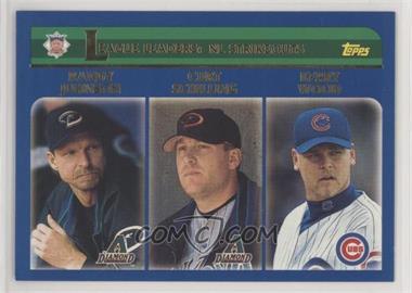 2003 Topps - [Base] #348 - League Leaders - Randy Johnson, Curt Schilling, Kerry Wood