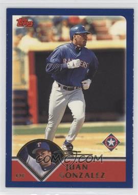 2003 Topps - [Base] #38 - Juan Gonzalez