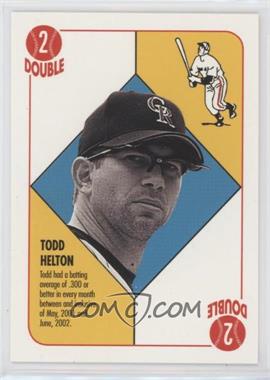 2003 Topps - Blue Backs #_TOHE - Todd Helton