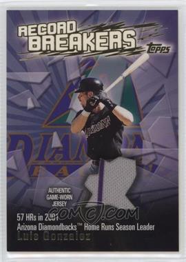 2003 Topps - Series 1 Record Breakers - Relics #RBR-LGO - Luis Gonzalez