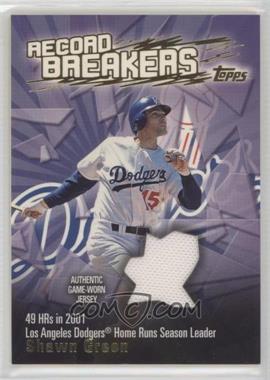 2003 Topps - Series 1 Record Breakers - Relics #RBR-SG - Shawn Green
