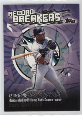 2003 Topps - Series 1 Record Breakers #RB-GS - Gary Sheffield