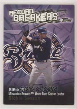 2003 Topps - Series 1 Record Breakers #RB-RS - Richie Sexson [EX to NM]