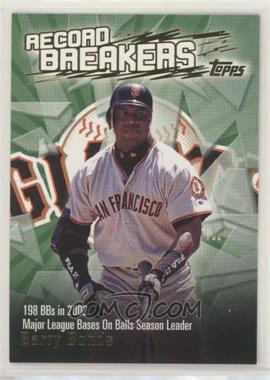 2003 Topps - Series 2 Record Breakers #RB-BB - Barry Bonds
