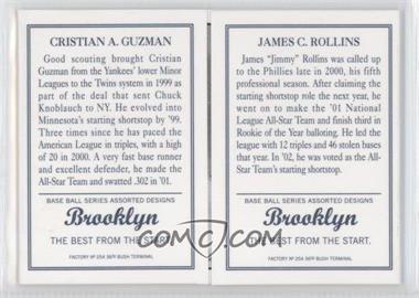 2003 Topps 205 - Triple Folders - Brooklyn Back #TF83 - Cristian Guzman, Jimmy Rollins