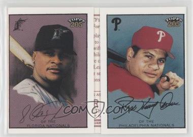 2003 Topps 205 - Triple Folders - Polar Bear Back #TF12 - Bobby Abreu, Luis Castillo