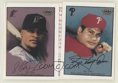 2003 Topps 205 - Triple Folders - Polar Bear Back #TF12 - Bobby Abreu, Luis Castillo