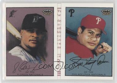 2003 Topps 205 - Triple Folders - Polar Bear Back #TF12 - Bobby Abreu, Luis Castillo