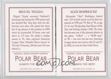 2003 Topps 205 - Triple Folders - Polar Bear Back #TF38 - Miguel Tejada, Alex Rodriguez