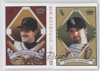 2003 Topps 205 - Triple Folders - Polar Bear Back #TF6 - Omar Vizquel, Paul Konerko