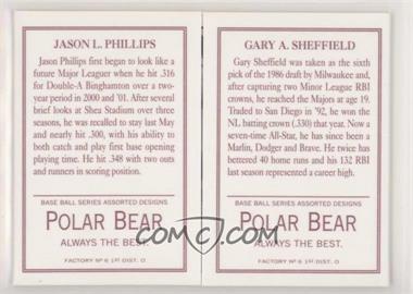 2003 Topps 205 - Triple Folders - Polar Bear Back #TF74 - Jason Phillips, Gary Sheffield