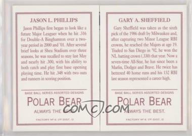 2003 Topps 205 - Triple Folders - Polar Bear Back #TF74 - Jason Phillips, Gary Sheffield