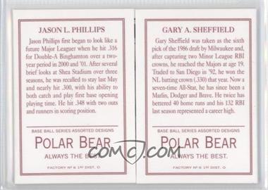 2003 Topps 205 - Triple Folders - Polar Bear Back #TF74 - Jason Phillips, Gary Sheffield