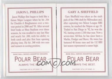 2003 Topps 205 - Triple Folders - Polar Bear Back #TF74 - Jason Phillips, Gary Sheffield