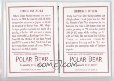 2003 Topps 205 - Triple Folders - Polar Bear Back #TF85 - Ichiro Suzuki, Derek Jeter