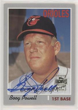 2003 Topps All-Time Fan Favorites - Autographs #FFA-BP - Boog Powell