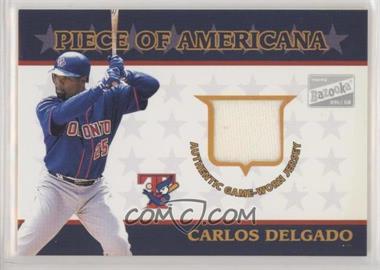 2003 Topps Bazooka - Piece of Americana #PA-CD - Carlos Delgado