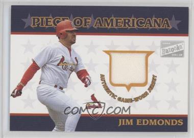 2003 Topps Bazooka - Piece of Americana #PA-JE - Jim Edmonds