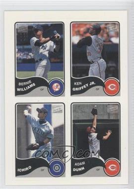 2003 Topps Bazooka - Stickers #10 - Bernie Williams, Adam Dunn, Ken Griffey Jr., Ichiro Suzuki