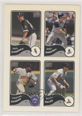 2003 Topps Bazooka - Stickers #15 - Paul Konerko, Mike Sweeney, Cristian Guzman, Scott Rolen