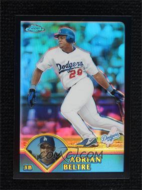 2003 Topps Chrome - [Base] - Black Refractor #91 - Adrian Beltre /199