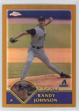 2003 Topps Chrome - [Base] - Gold Refractor #230 - Randy Johnson /449 [EX to NM]