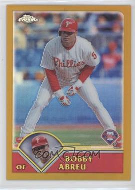 2003 Topps Chrome - [Base] - Gold Refractor #288 - Bobby Abreu /449