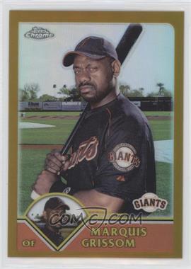 2003 Topps Chrome - [Base] - Gold Refractor #345 - Marquis Grissom /449 [EX to NM]