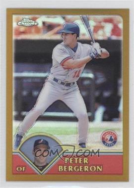 2003 Topps Chrome - [Base] - Gold Refractor #413 - Peter Bergeron /449