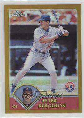 2003 Topps Chrome - [Base] - Gold Refractor #413 - Peter Bergeron /449