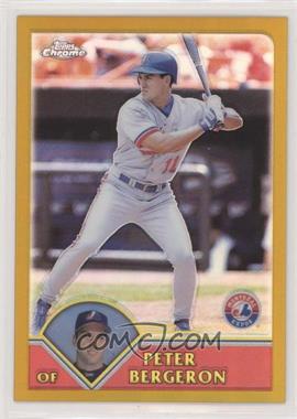 2003 Topps Chrome - [Base] - Gold Refractor #413 - Peter Bergeron /449