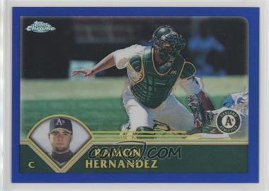 2003 Topps Chrome - [Base] - Refractor #158 - Ramon Hernandez /699